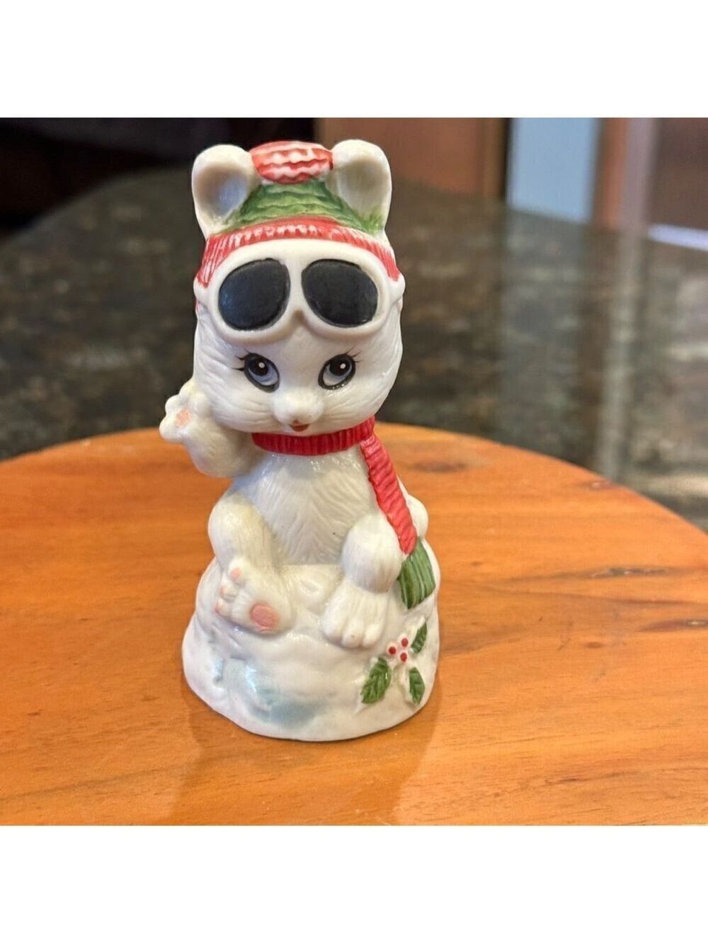 Vintage 1980 JASCO Critter Bells Christmas Bunny Rabbit Ski Googles Holiday